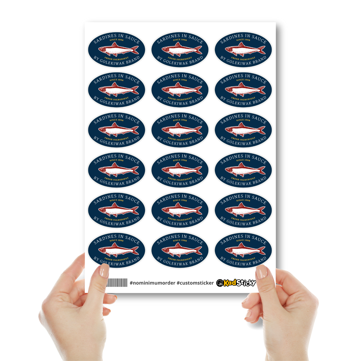 Oval Vinyl Sticker Sheets