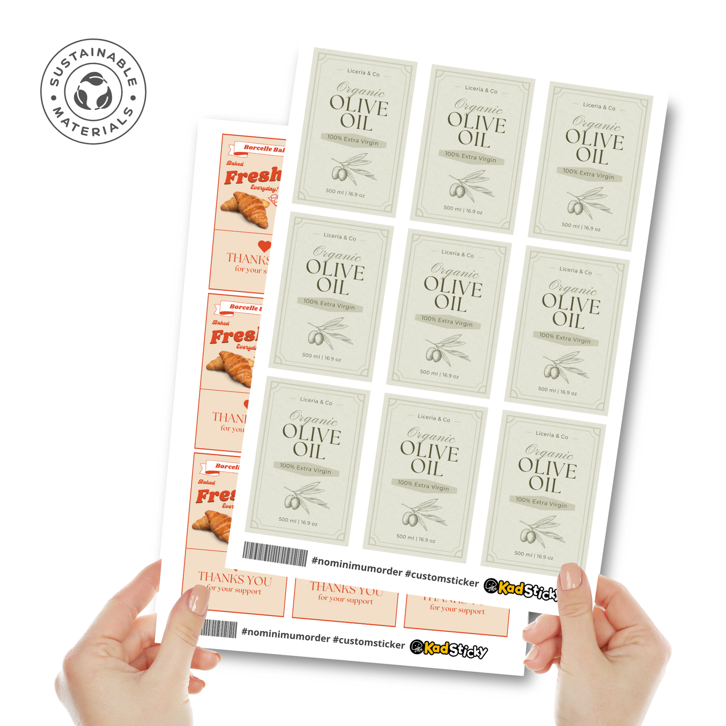 Rectangle Paper Sticker Sheets