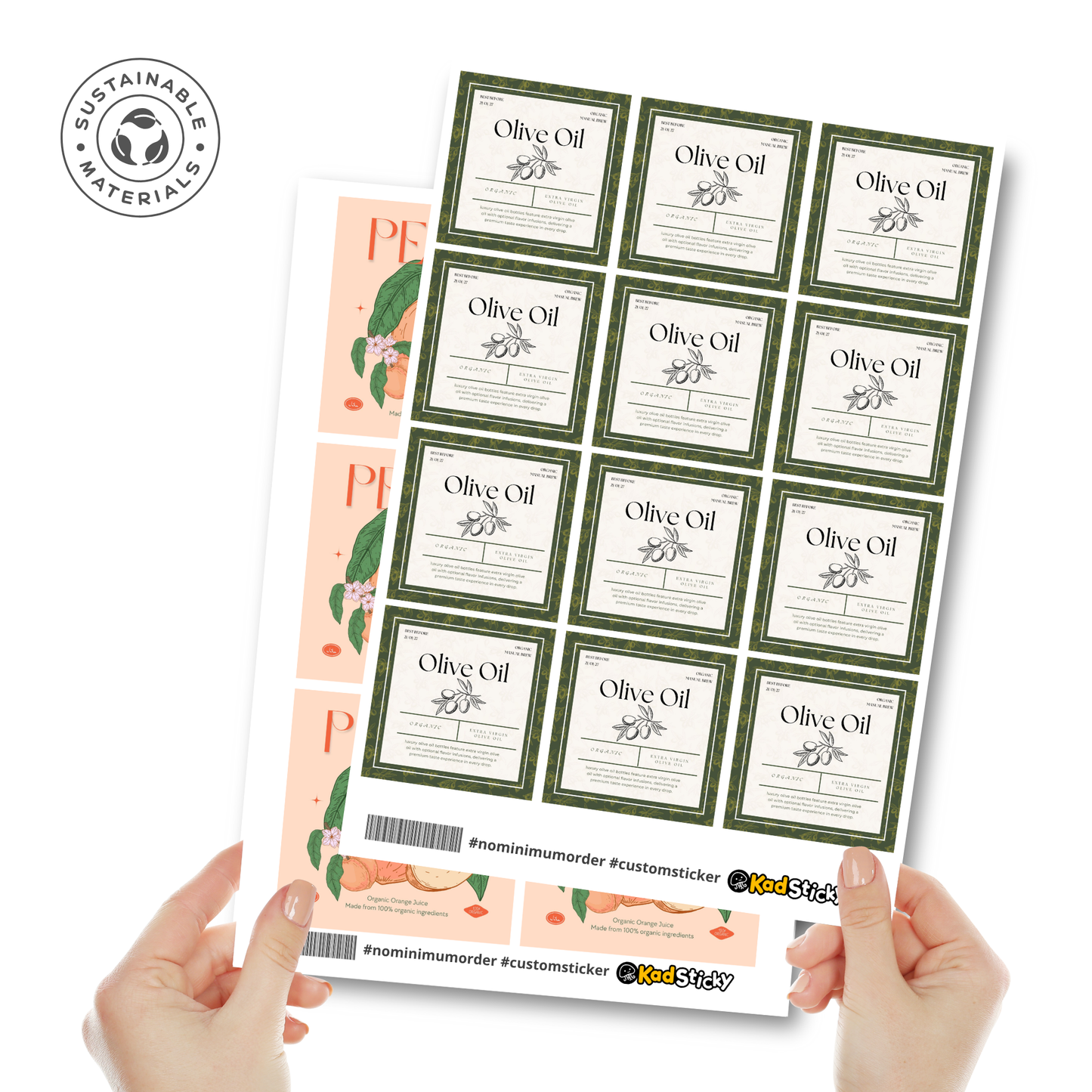 Square Paper Sticker Sheets