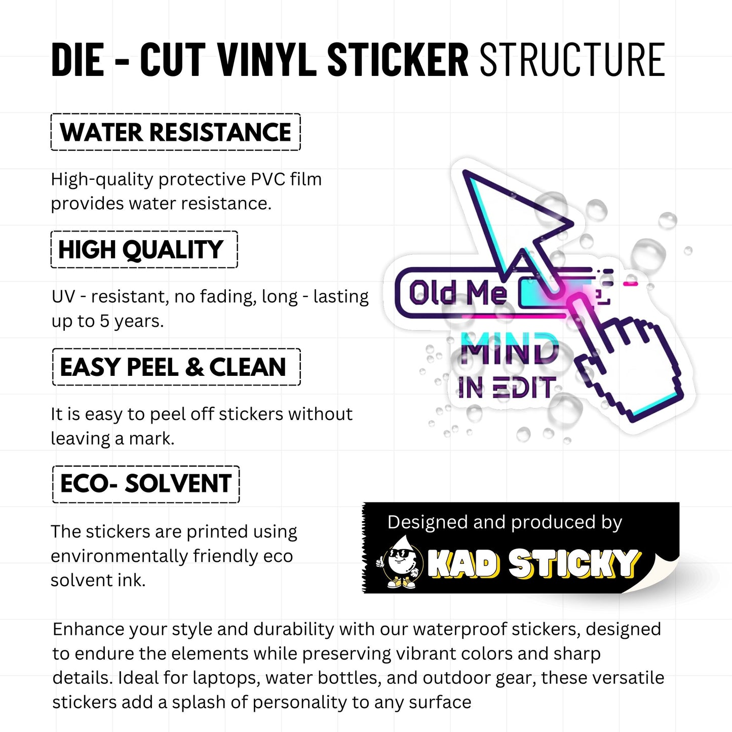 Mind in Edit Cyberpunk Mental Health Laptop Sticker