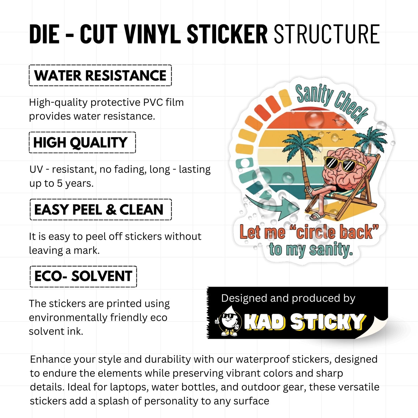 Corporate Humor Sticker - Let Me Circle Back To My Sanity