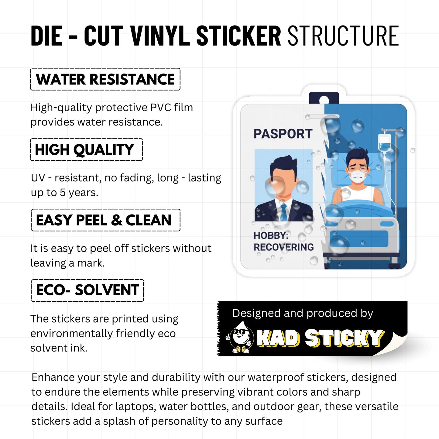 Funny Work Sticker - Meetings Job Hobby Recovering ID Badge