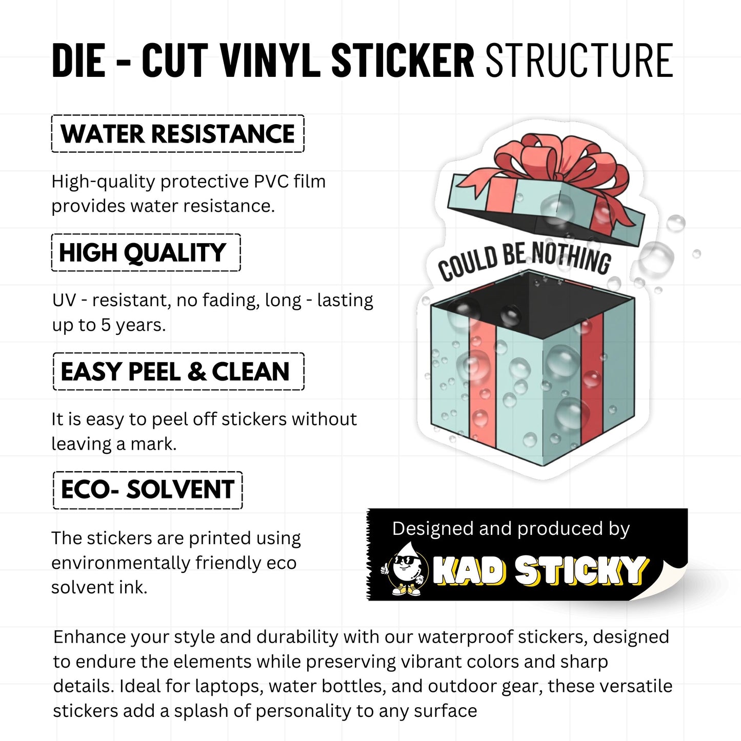 Corporate Humor Sticker - "Could Be Nothing" Empty Box Design