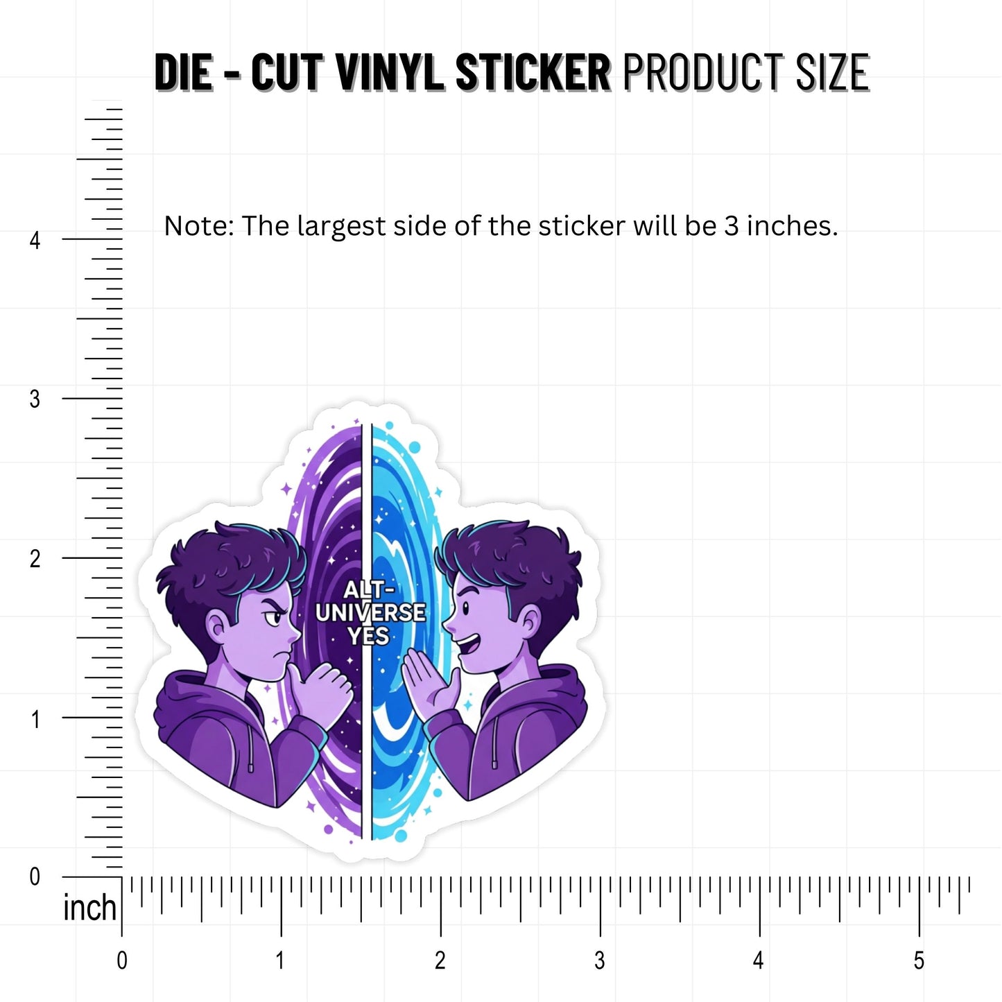 Sarcastic Vinyl Sticker - Alt-Universe Yes Sci-Fi Humor