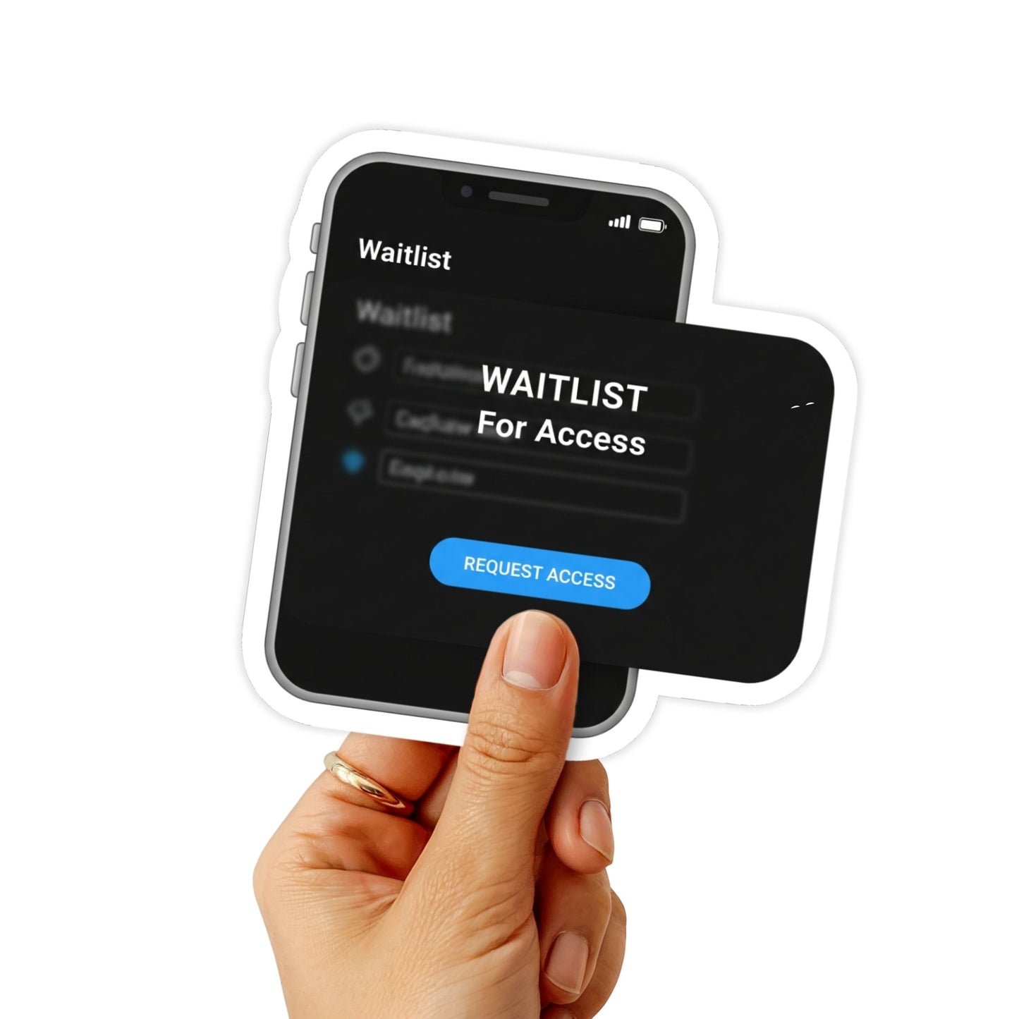 Sarcastic Quote Sticker - Peace Waitlist Tech Aesthetic Decal