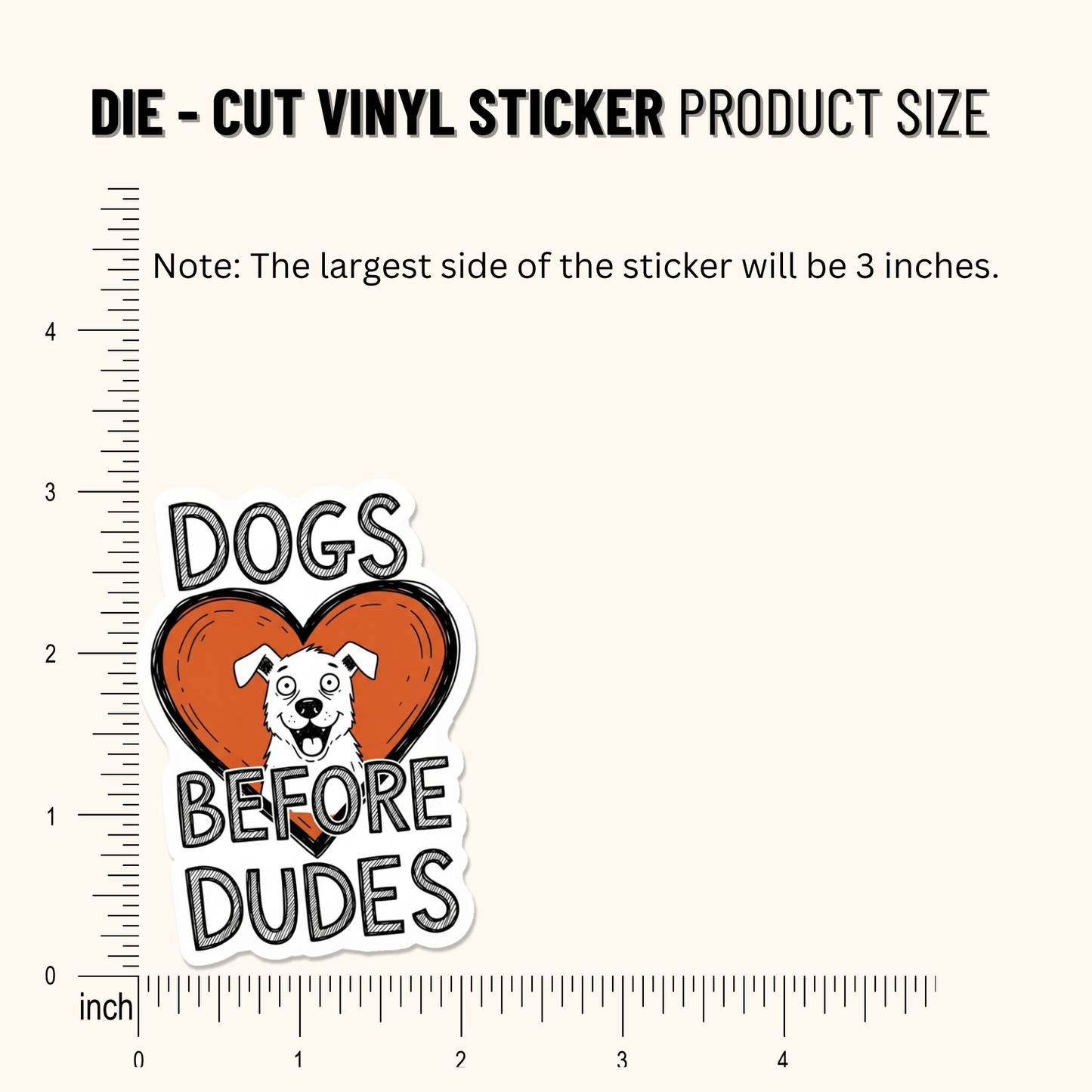 3PCs Dogs Before Dudes Sticker Funny Dog Mom Waterproof Vinyl Decal