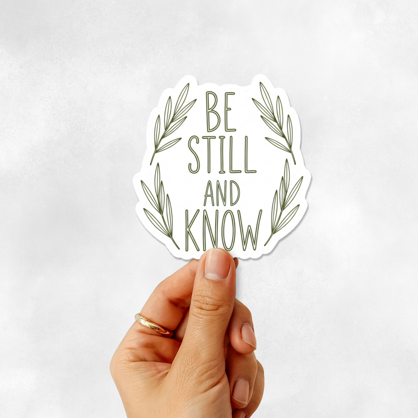 3PCs Be Still and Know Vinyl Sticker | Christian Faith Bible Verse Decal