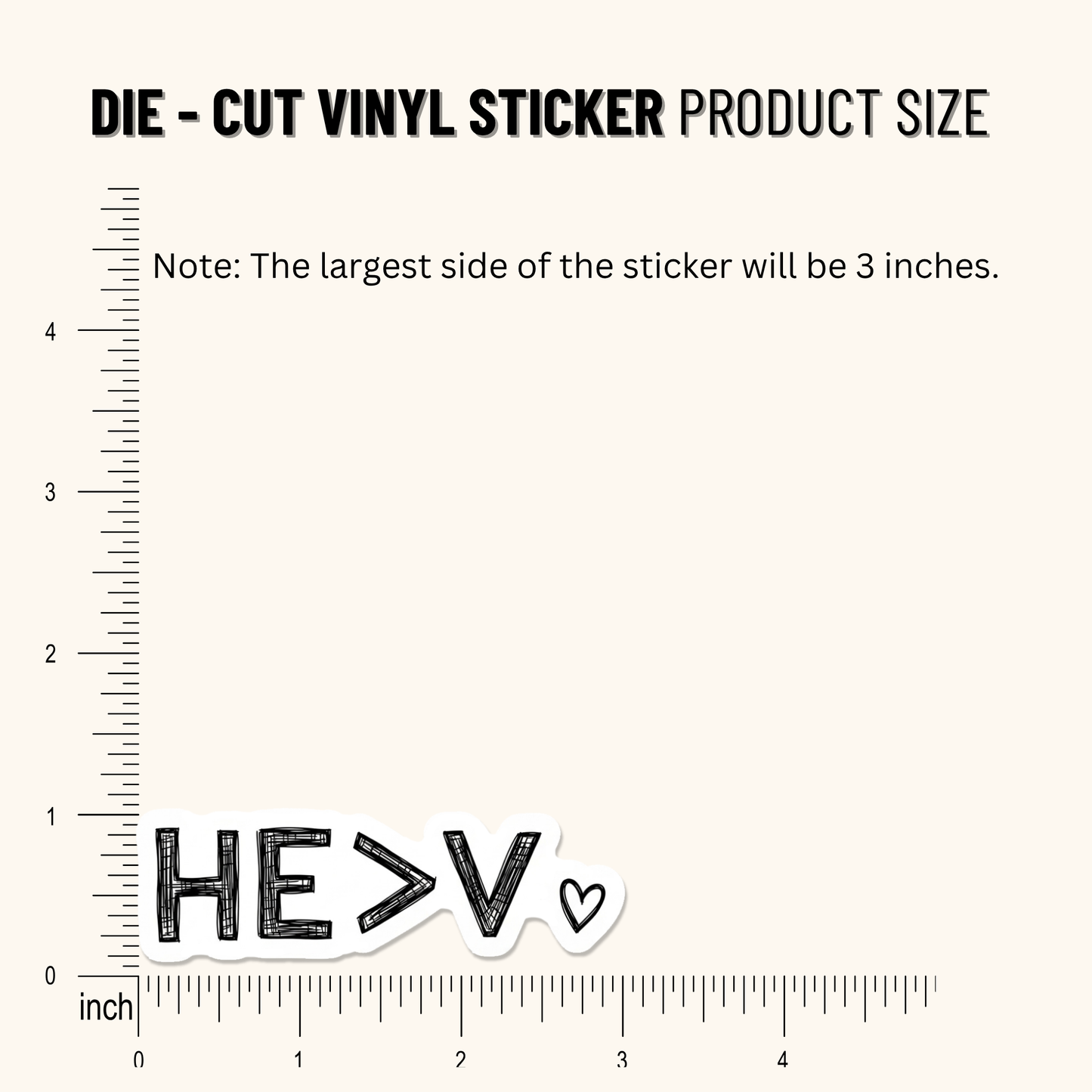 3PCs He is Greater Sticker, Christian Faith Vinyl Decal Gift