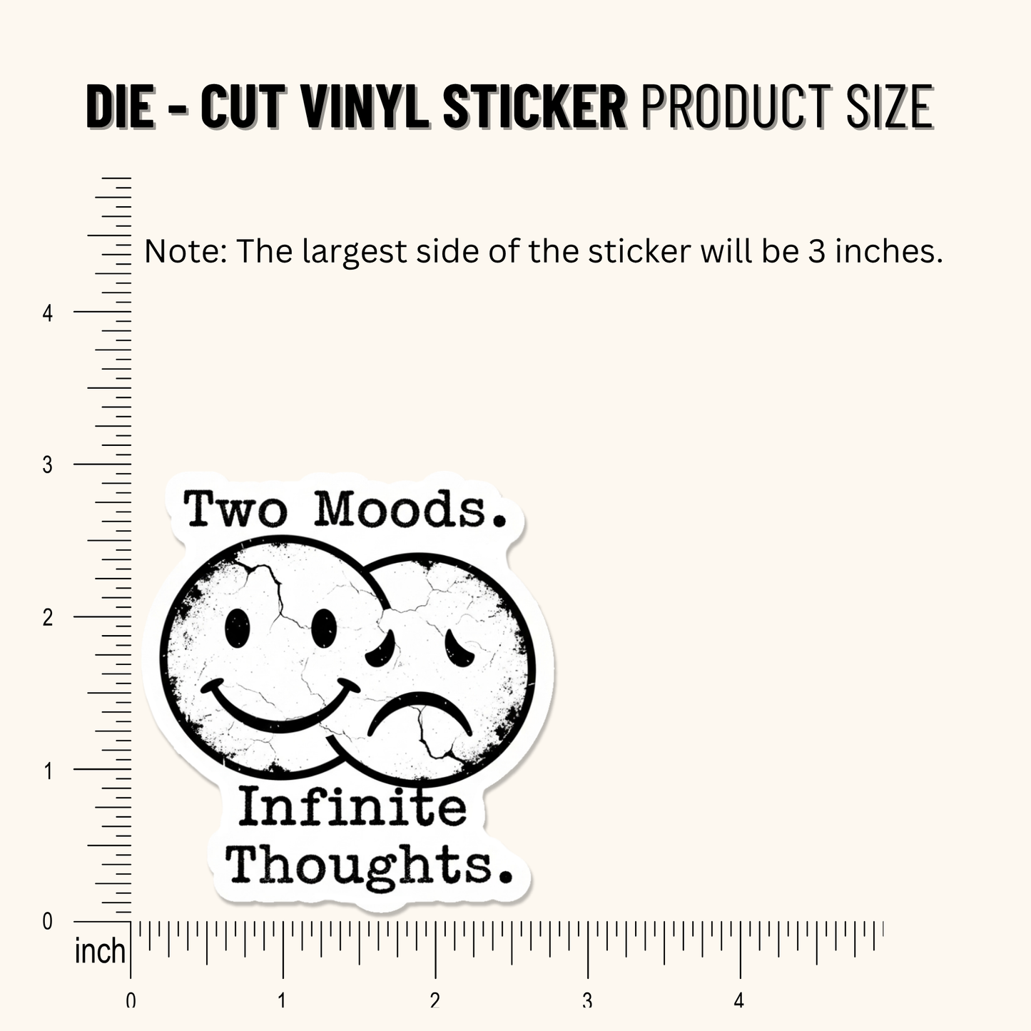3PCs Gemini Moods Sticker Y2K Retro Zodiac Decal for Laptop