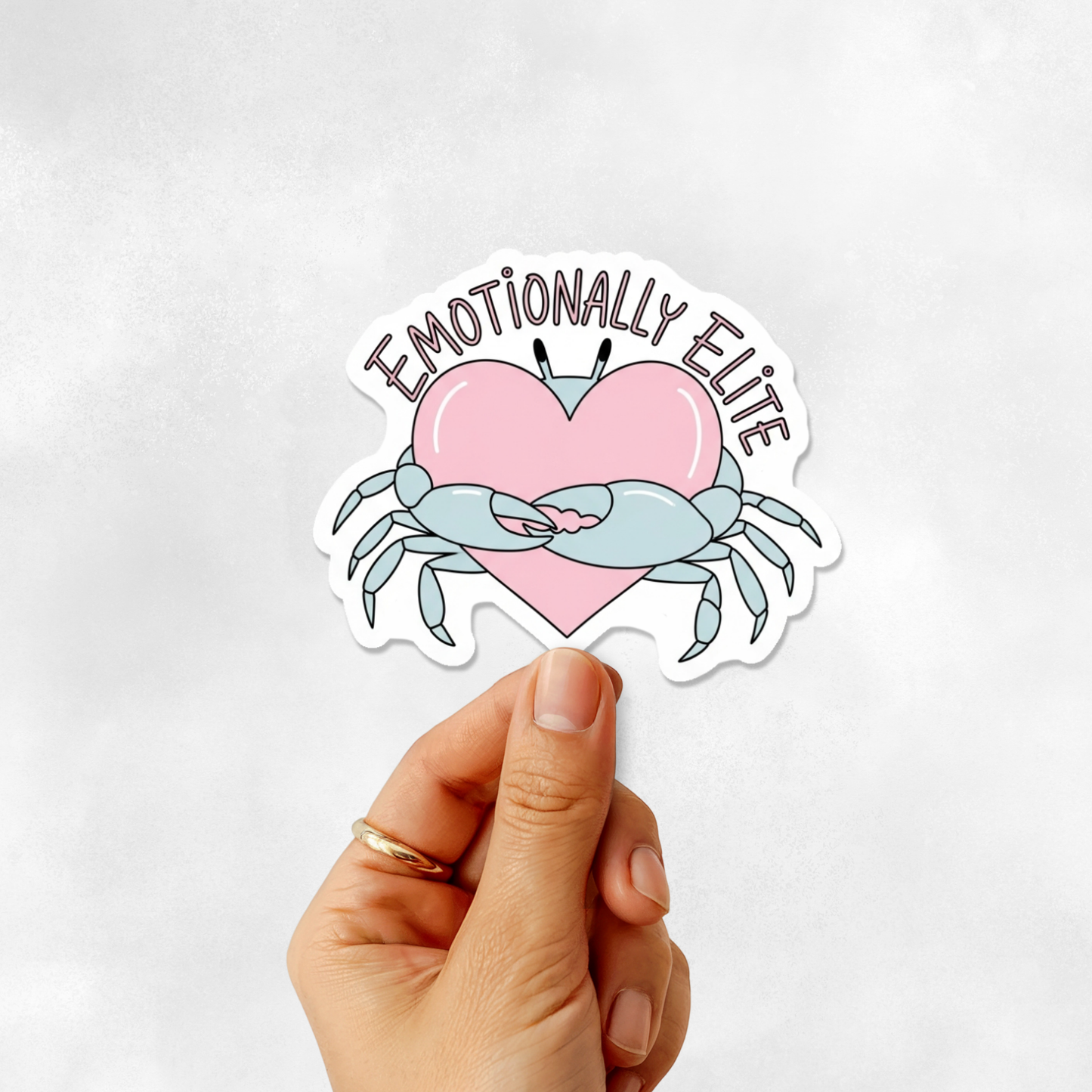 3PCs Cancer Zodiac Sticker Emotionally Elite Cute Vinyl Decal Gift