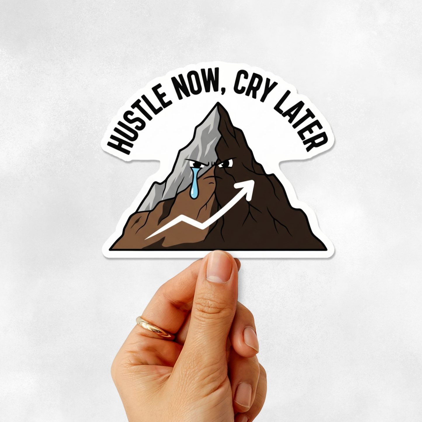 3PCs Ambitious Capricorn Sticker | Hustle Now Cry Later Zodiac Decal