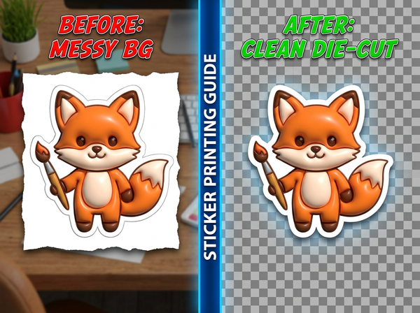 How to Remove Background from an Image for Sticker Printing