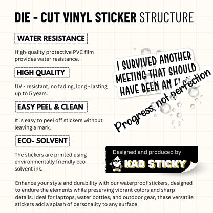 Custom Sticker Text : Waterproof Vinyl Decal