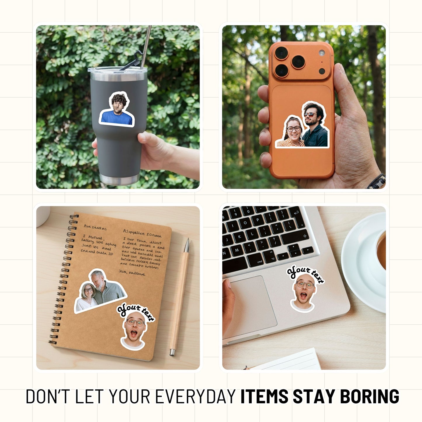 Custom Photo Sticker (Waterproof Vinyl) - 3PCS