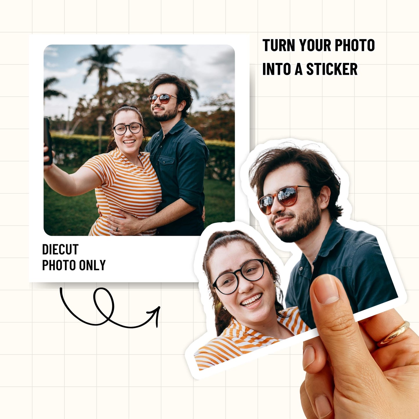 Custom Photo Sticker (Waterproof Vinyl) - 3PCS