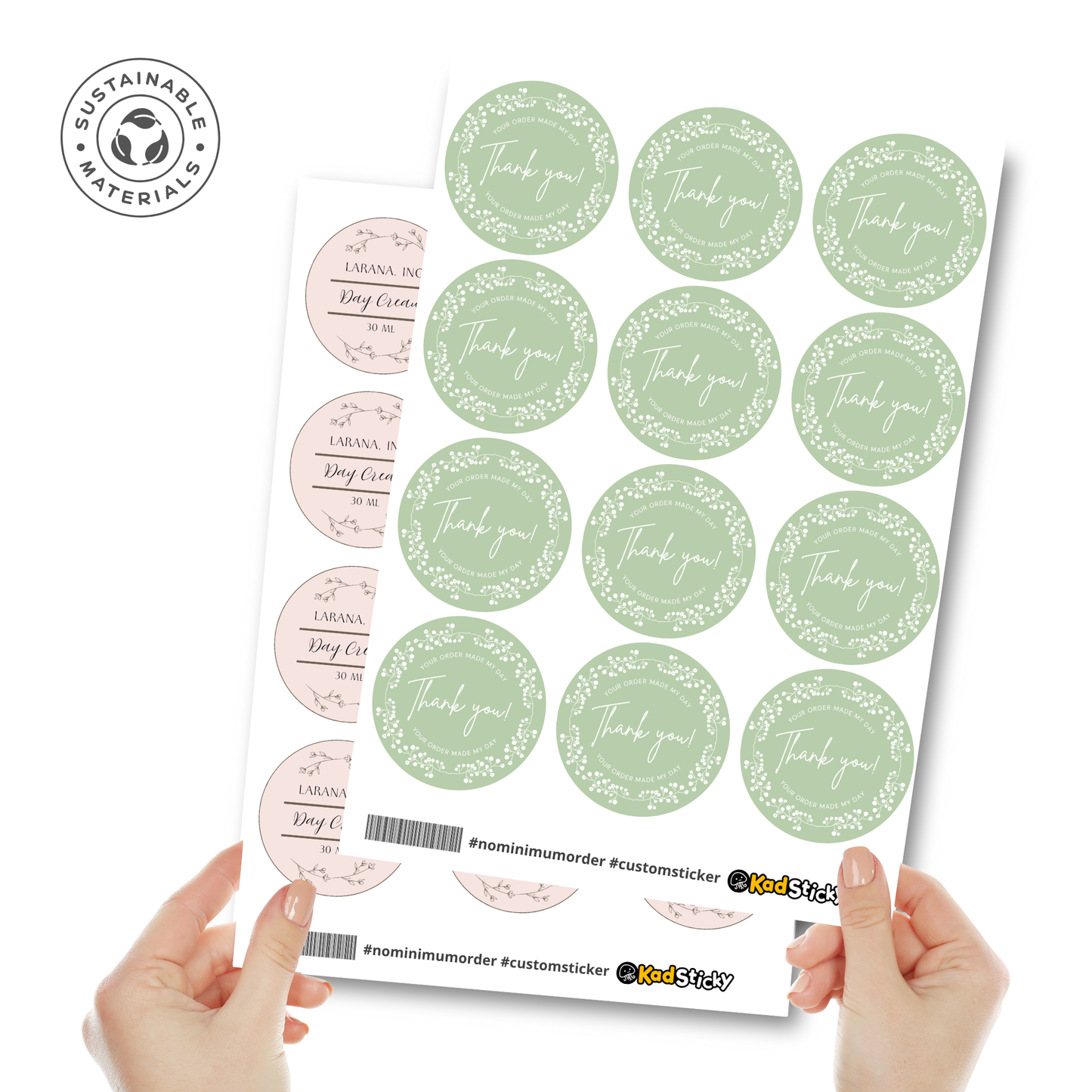Circle Paper Sticker Sheets