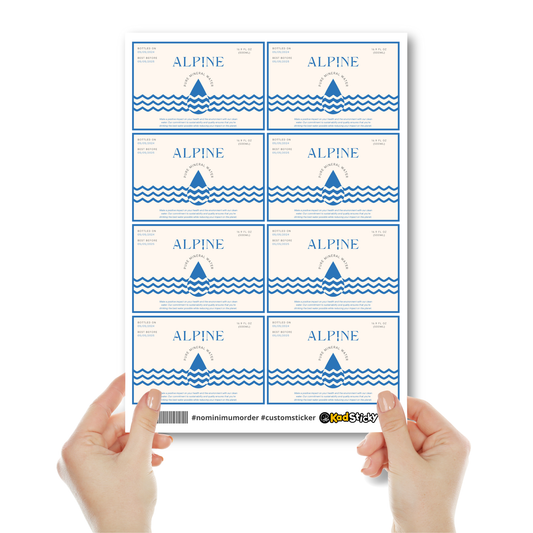 Rectangle Vinyl Sticker Sheets