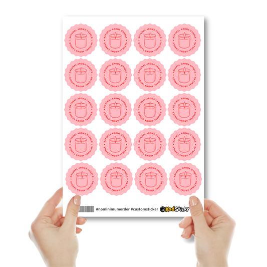 Scallop Vinyl Sticker Sheets