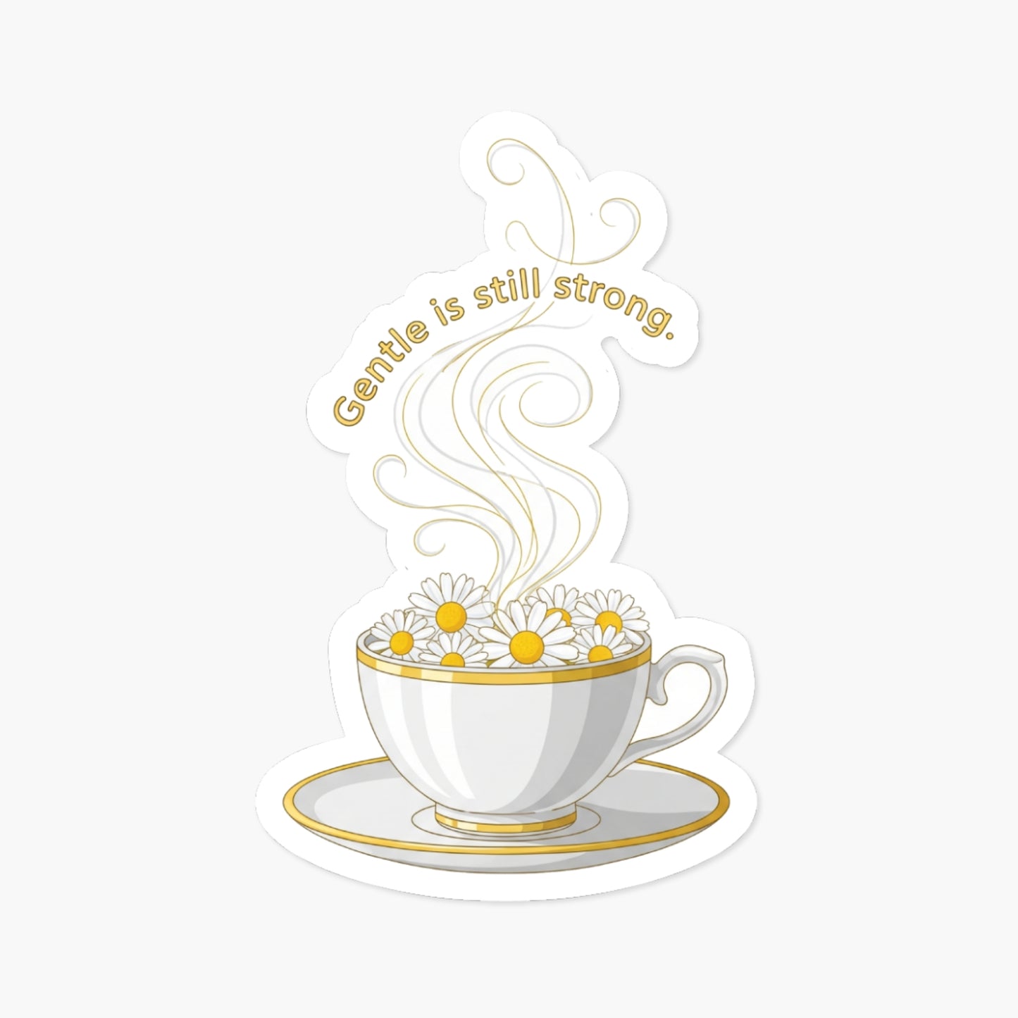 Gentle is Still Strong Inspirational Affirmation Sticker - Matte Finish