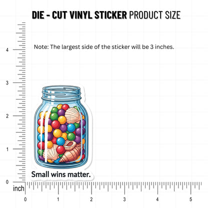 Positive Affirmation Sticker - Small Wins Memory Jar Design