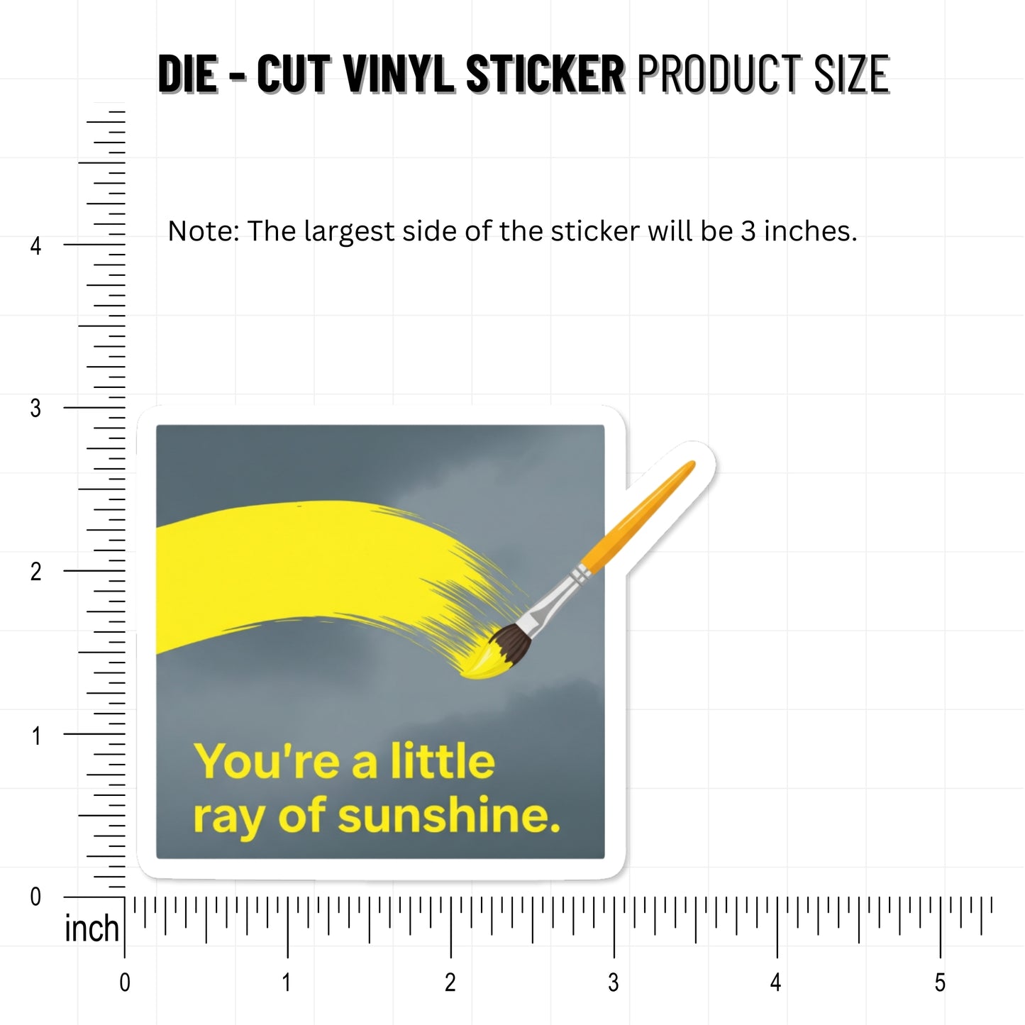 Inspirational Sunshine Sticker - You’re a Little Ray of Sunshine