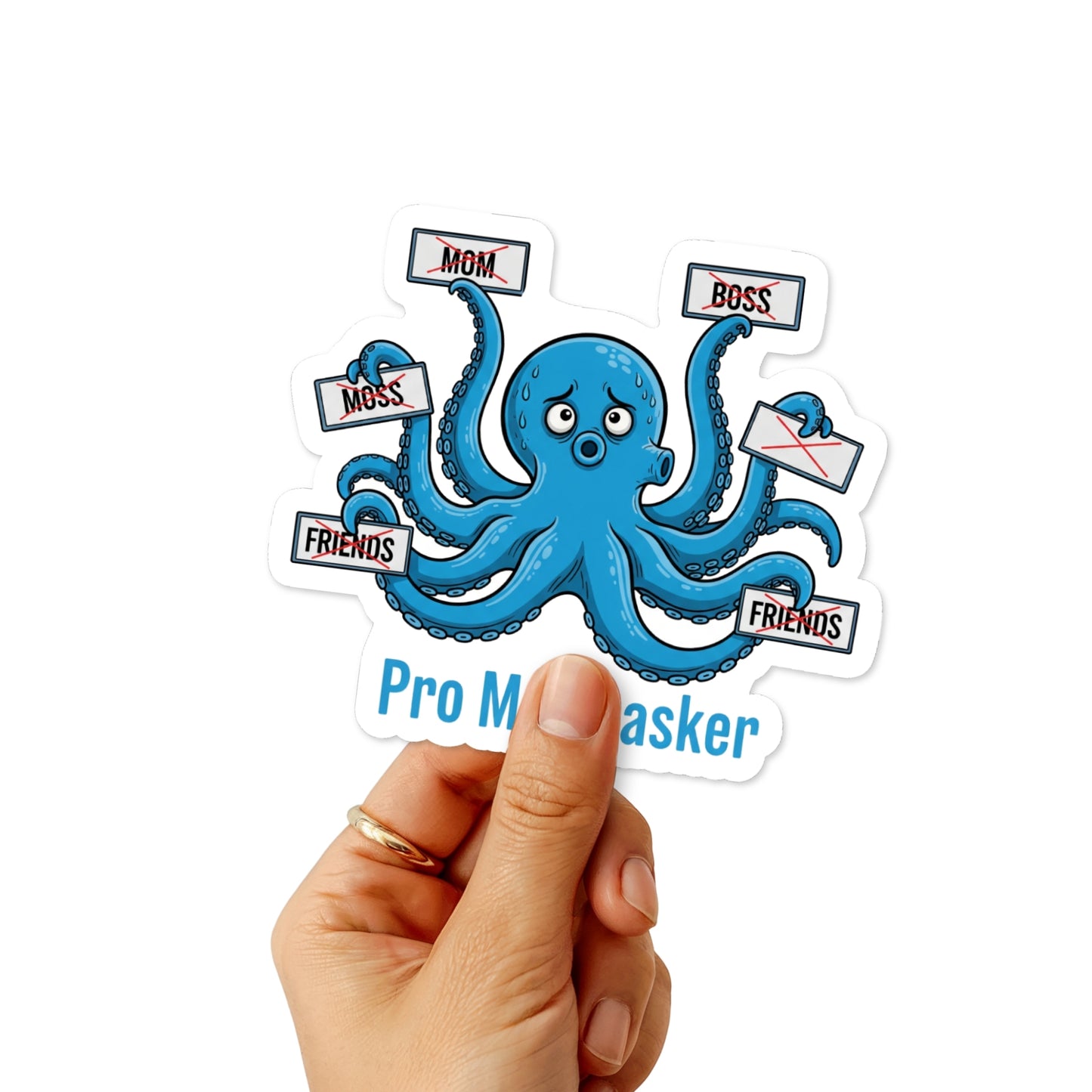 Funny Sarcastic Sticker - Pro Multitasker Disappointment Vinyl