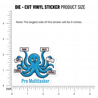 Funny Sarcastic Sticker - Pro Multitasker Disappointment Vinyl
