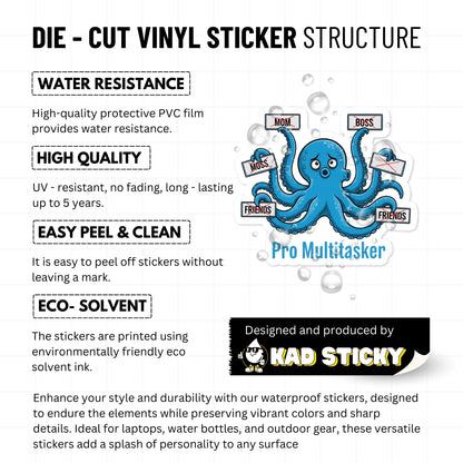 Funny Sarcastic Sticker - Pro Multitasker Disappointment Vinyl