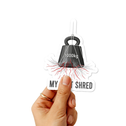 Sarcastic Quote Sticker - My Last Shred of Patience Funny Decal