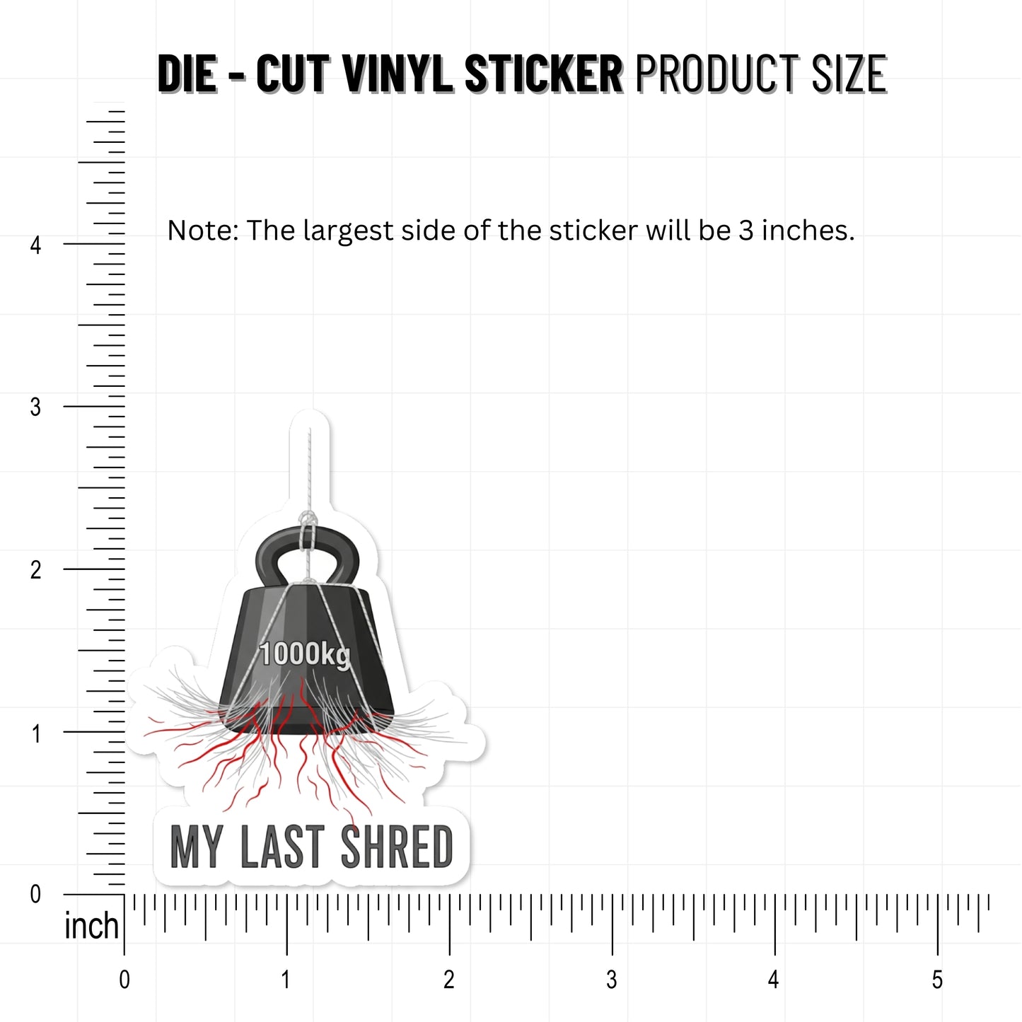 Sarcastic Quote Sticker - My Last Shred of Patience Funny Decal