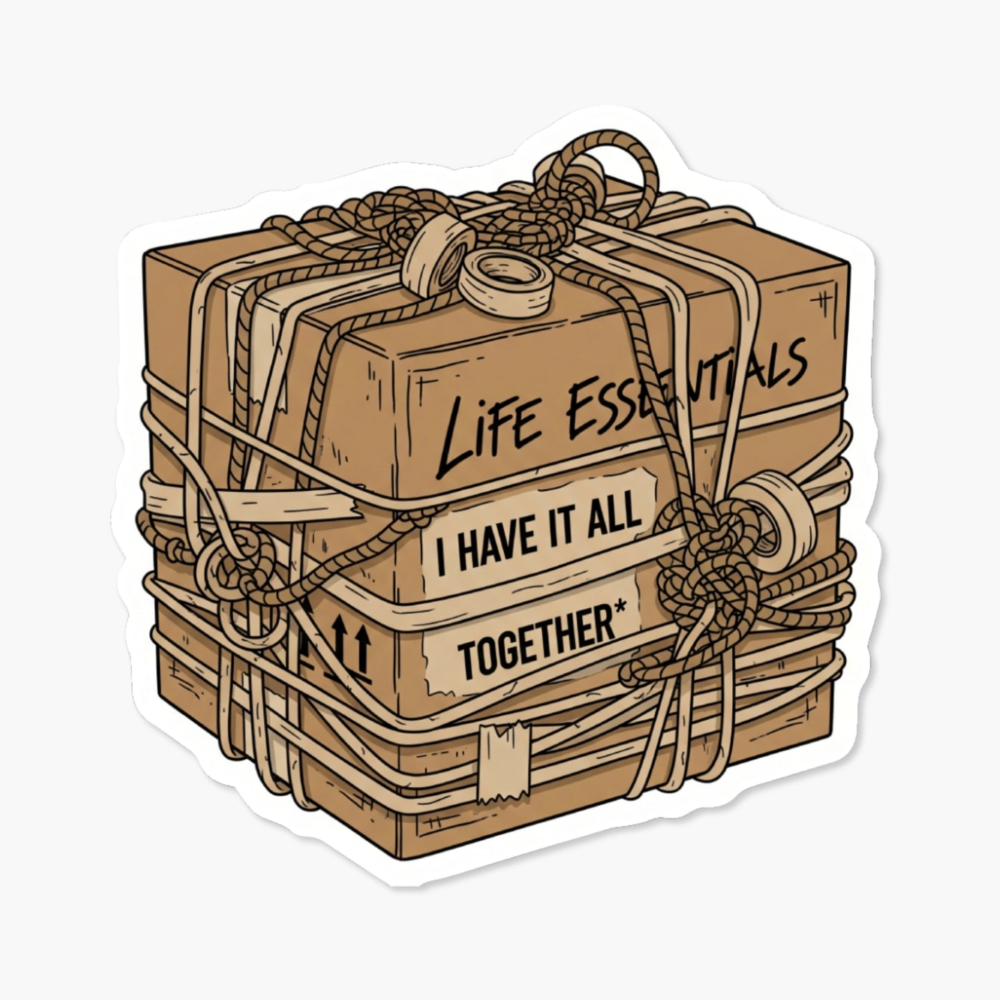 Sarcastic Laptop Sticker - I Have It All Together Funny Matte Vinyl