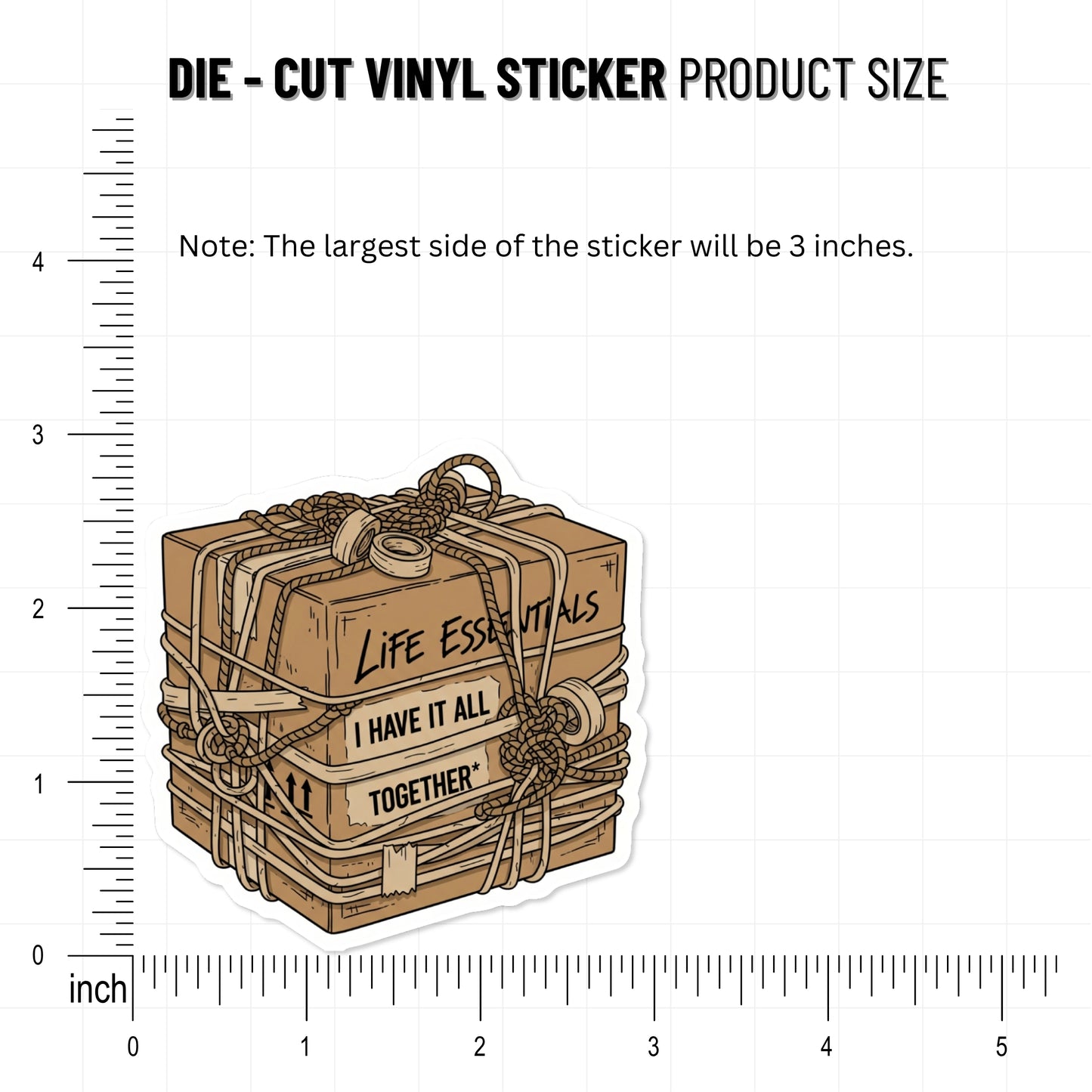 Sarcastic Laptop Sticker - I Have It All Together Funny Matte Vinyl