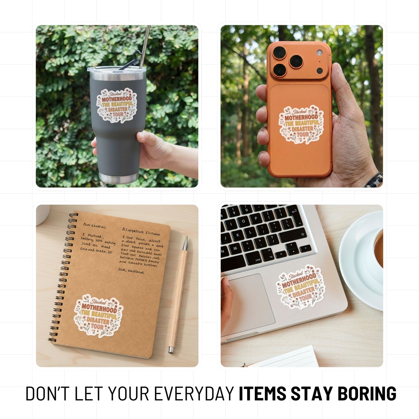 Motherhood The Beautiful Disaster Tour Sticker - Retro Mama Decal