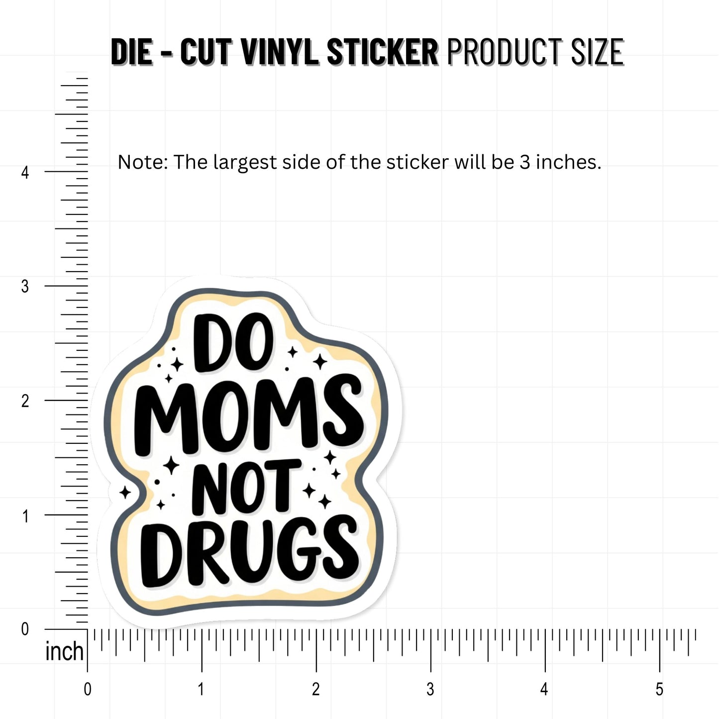 Funny Mom Sticker - Do Moms Not Drugs Hand-Lettered Vinyl Decal