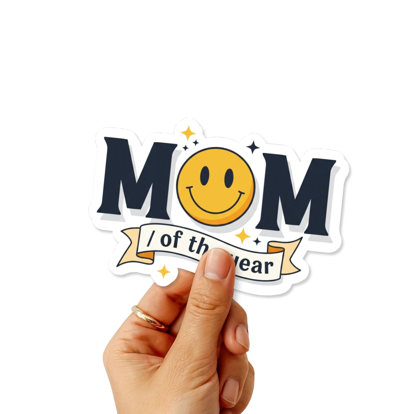 Mom of the Year Sticker - Funny Motherhood Decal for Tumblers