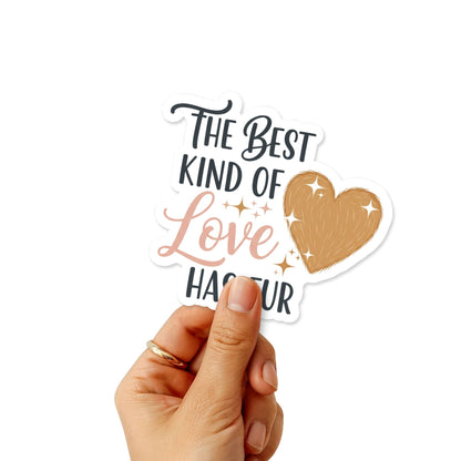 Best Kind of Love Has Fur Sticker - Soft Script Heart Pet Decal