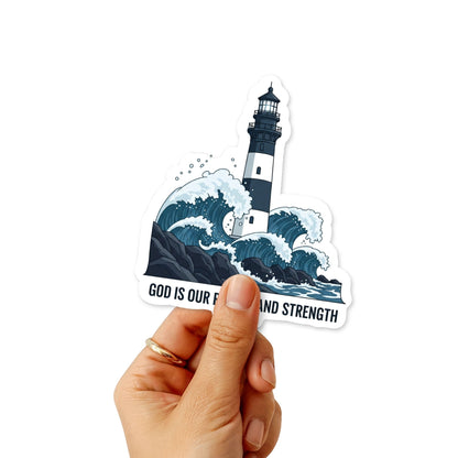 God is Our Refuge Psalm 46:1 Christian Bible Verse Sticker