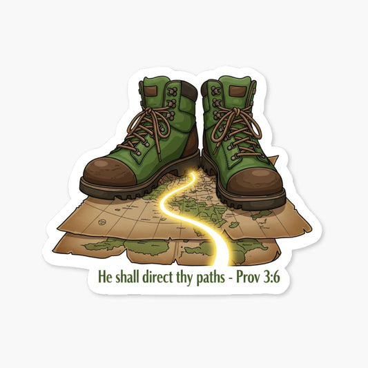 Proverbs 3:6 Bible Verse Sticker - He Shall Direct Thy Paths Trail