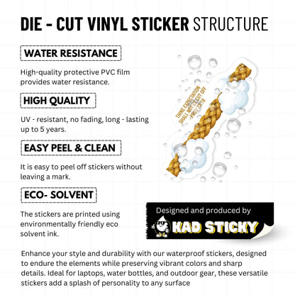 Proverbs 23:18 Bible Verse Sticker - Golden Rope Hope Design