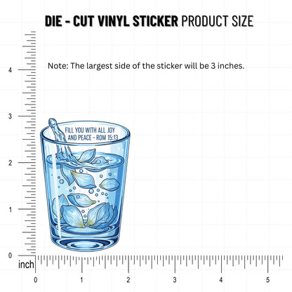 Romans 15:13 Bible Verse Sticker - Overflowing Joy & Peace Cup