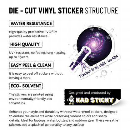 Isaiah 43:4 Bible Verse Sticker - Precious in My Sight Cosmic Design