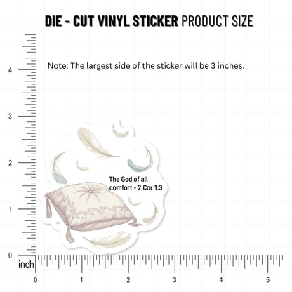 God of All Comfort 2 Corinthians 1:3 Bible Verse Vinyl Sticker