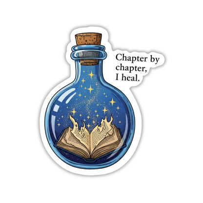 Bookish Healing Sticker - Chapter by Chapter Potion Bottle Vinyl