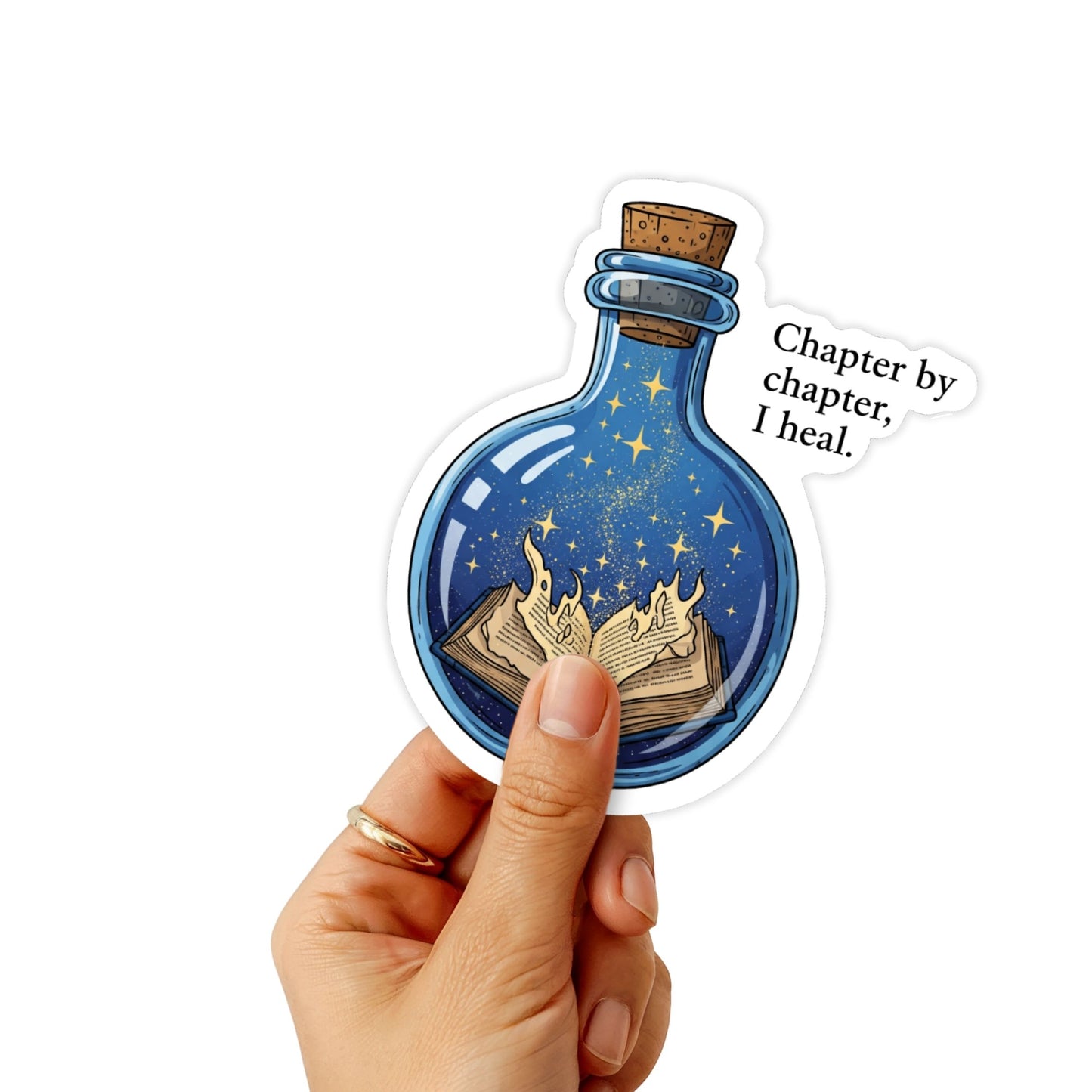 Bookish Healing Sticker - Chapter by Chapter Potion Bottle Vinyl
