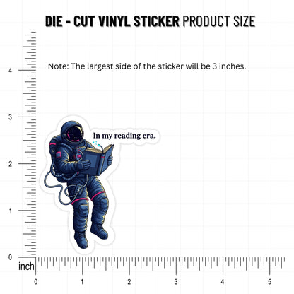 Bookish Sticker - In My Reading Era Astronaut - Matte Vinyl