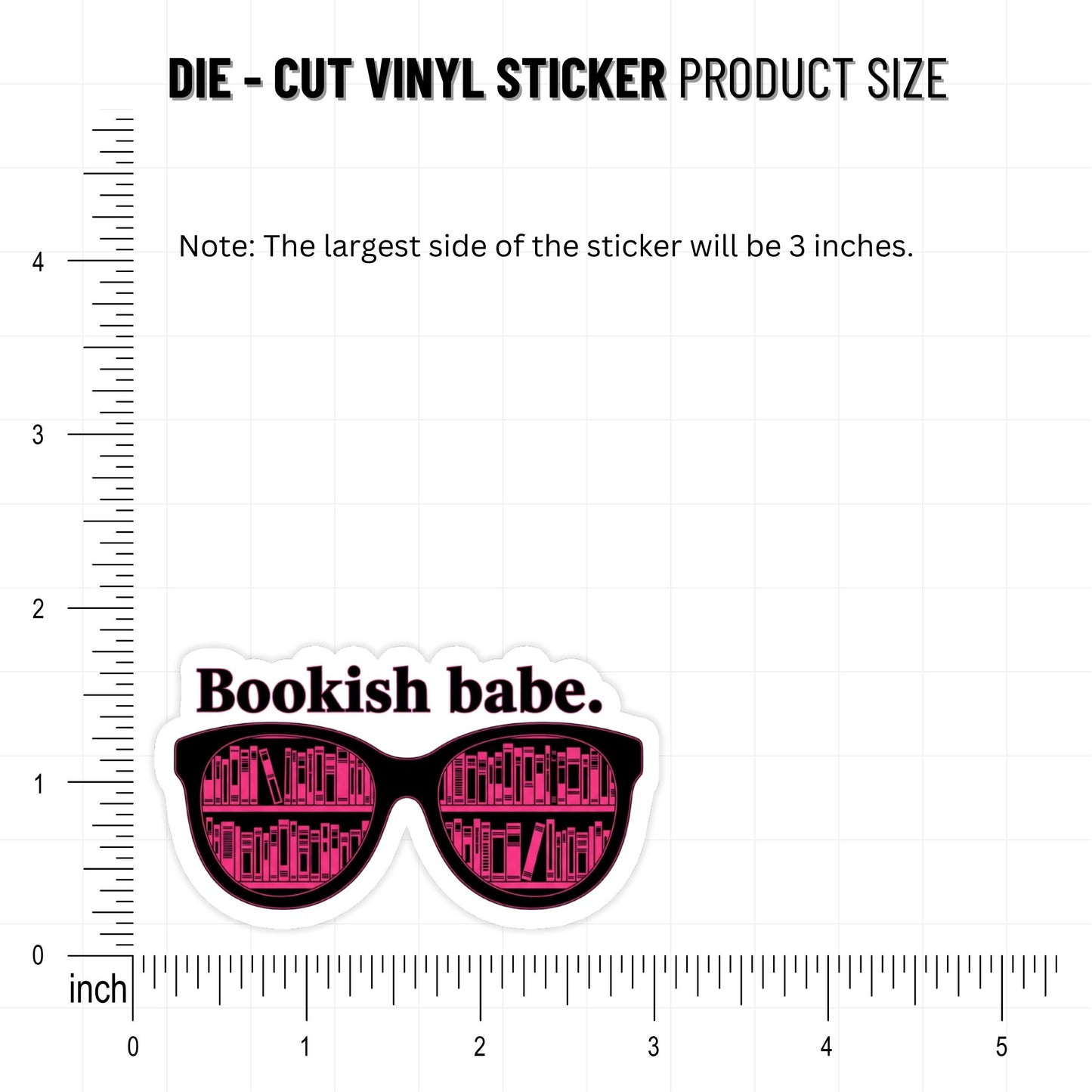 Bookish Girl Sticker - 60s Mod Bookish Babe Retro Decal