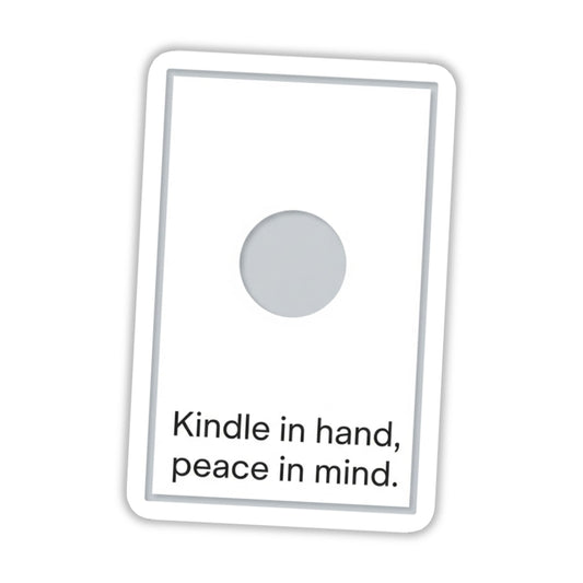 Kindle Sticker - Minimalist Peace In Mind Zen Book Lover Decal