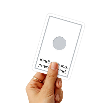 Kindle Sticker - Minimalist Peace In Mind Zen Book Lover Decal