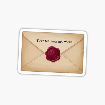 Your Feelings Are Valid Mental Health Awareness Sticker - Matte Vinyl