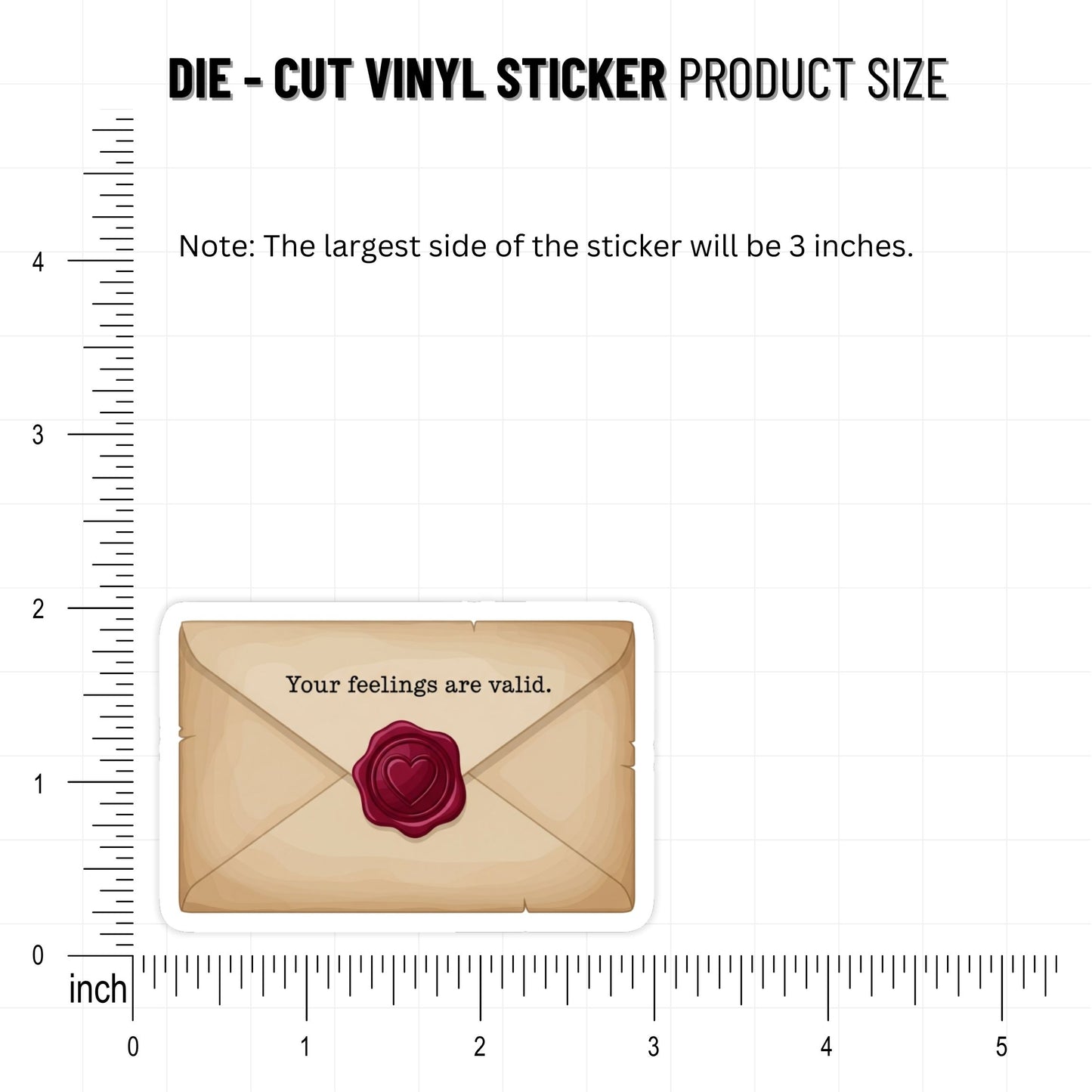 Your Feelings Are Valid Mental Health Awareness Sticker - Matte Vinyl